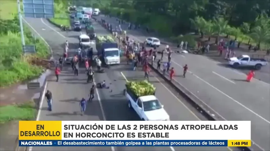 Manifestantes atropellados en Chiriquí se mantienen estable