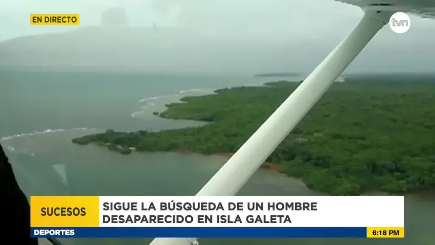 Sigue la búsqueda de desaparecido en Isla Galeta