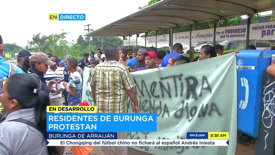 Residentes en Burunga protestan en Arraiján