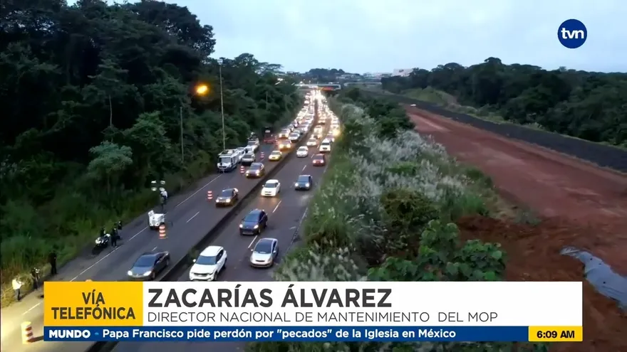 El MOP iniciará trabajos de reparación este martes en la Panamericana