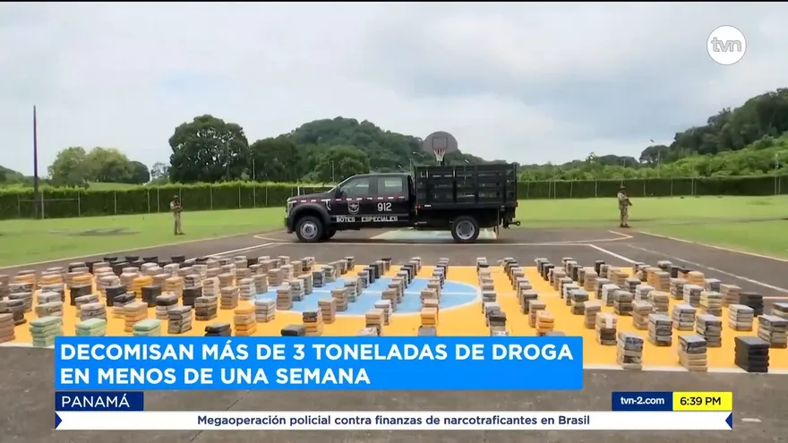 Más de tres toneladas de droga decomisadas