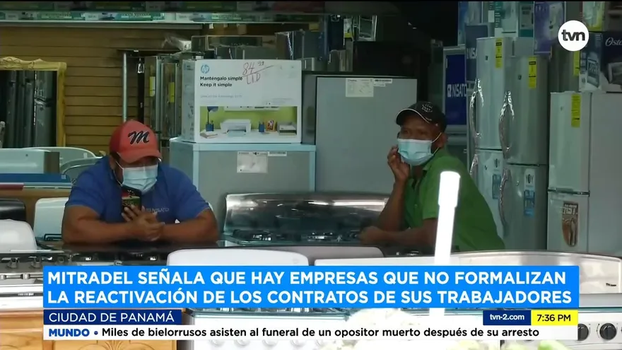 Mitradel señala que hay empresas que no formalizan reactivación de contratos