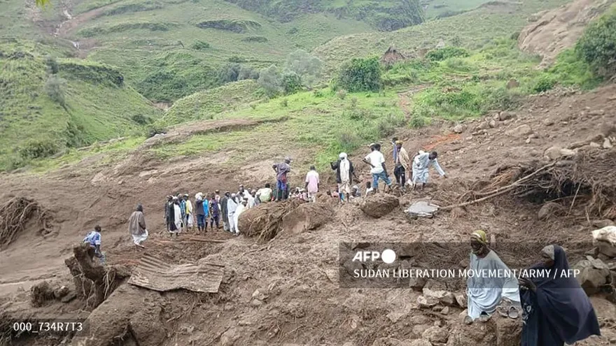 Deslizamiento de tierra en Sudán