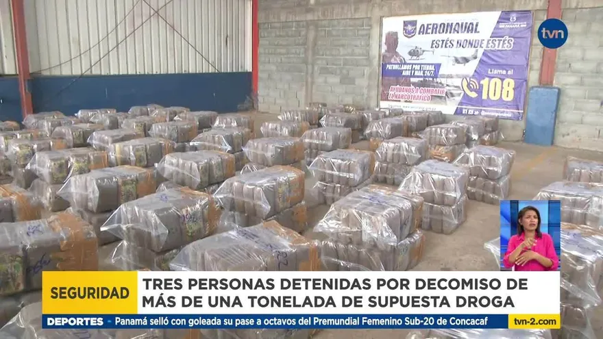 Decomisan una tonelada de droga