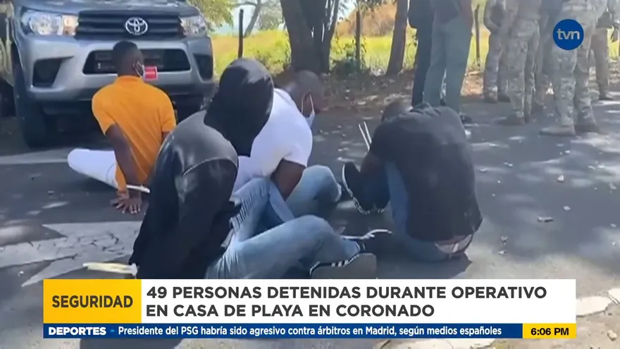 Más de 40 detenidos en allanamiento en casa de playa en Coronado