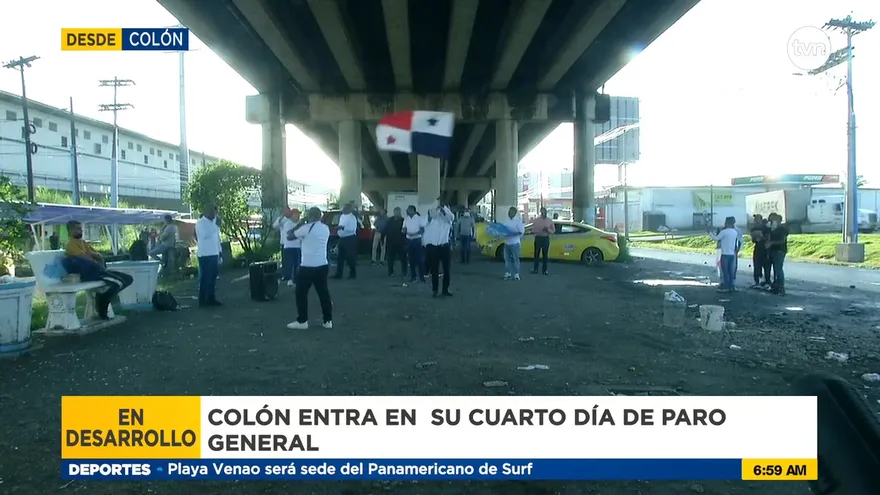 Protesta pacífica en Colón