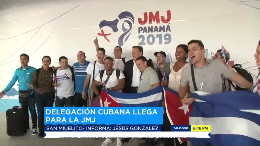 Peregrinos cubanos llegan a Panamá para la JMJ