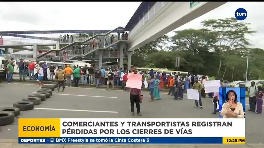 Constantes cierres en oriente de la provincia de Chiriquí deja perdidas