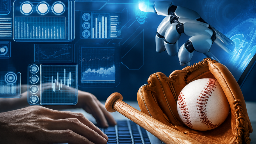 Imagen ilustrativa béisbol y la inteligencia artificial