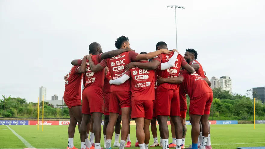 Jugadores de la selección de Panamá