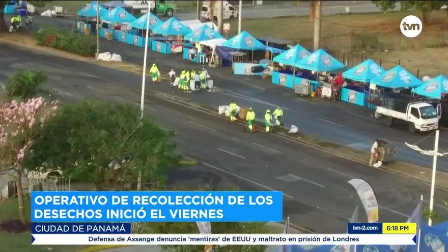 Autoridad de Aseo realiza operativo durante el carnaval