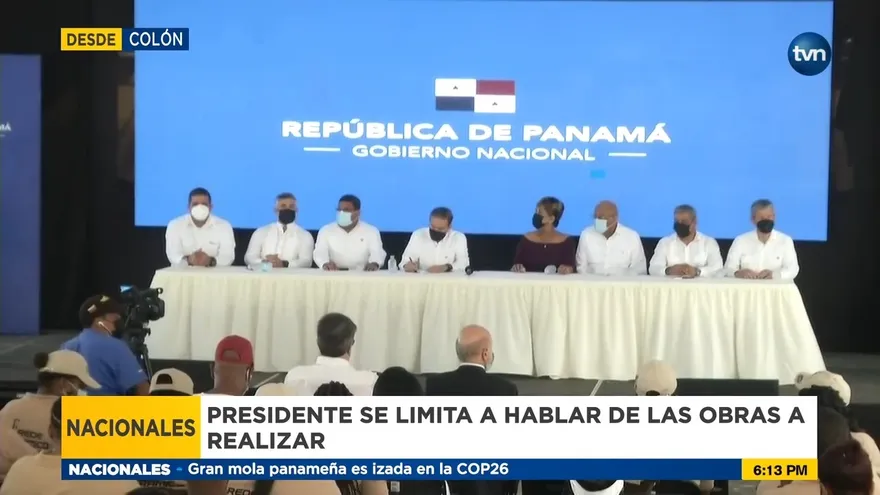 Cortizo realiza recorrido en la ciudad de Colón