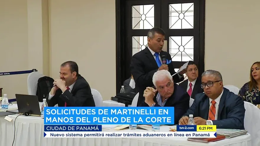 Solicitudes de Martinelli en manos del pleno de la Corte