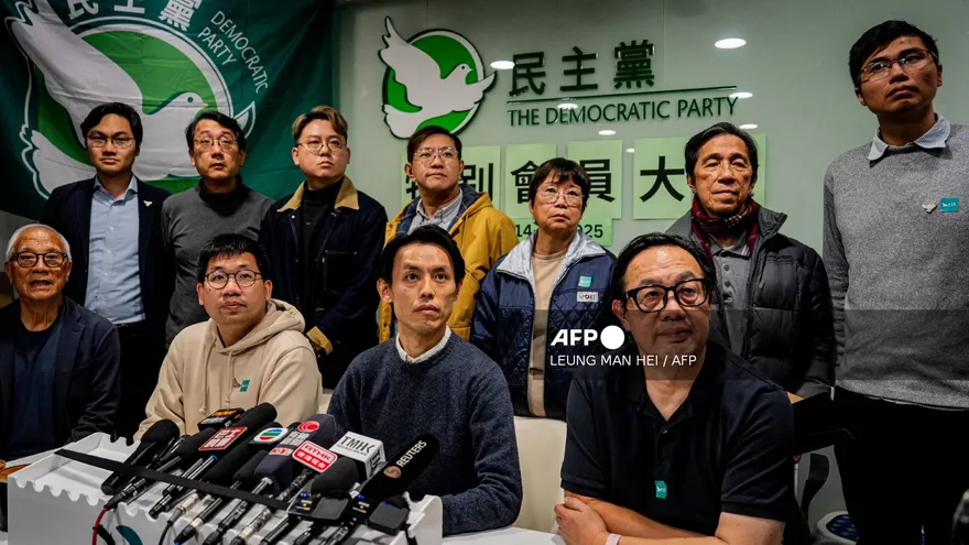 Miembros del partido Prodemocracia de Hong Kong
