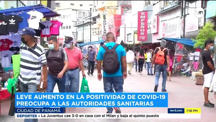 Panamá registra un leve aumento en la positividad de covid-19
