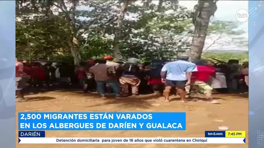 Migrantes en alerta por cerco sanitario  colocado en el albergue de Darién