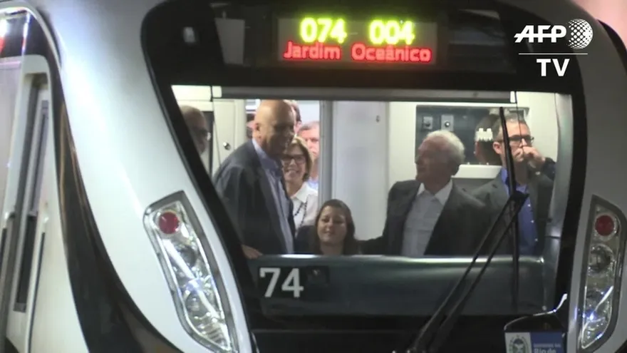 Inauguran el metro olímpico de Rio de Janeiro