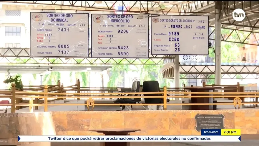 Lotería Nacional reanuda actividades el 12 de octubre