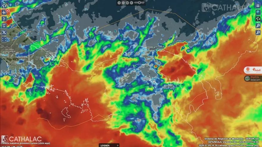 Imhpa mantiene aviso de vigilancia por lluvias y tormentas en todo el país hasta el 12 de julio