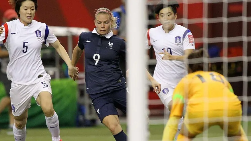 Francia vs la República de Corea en el mundial Canadá 2015