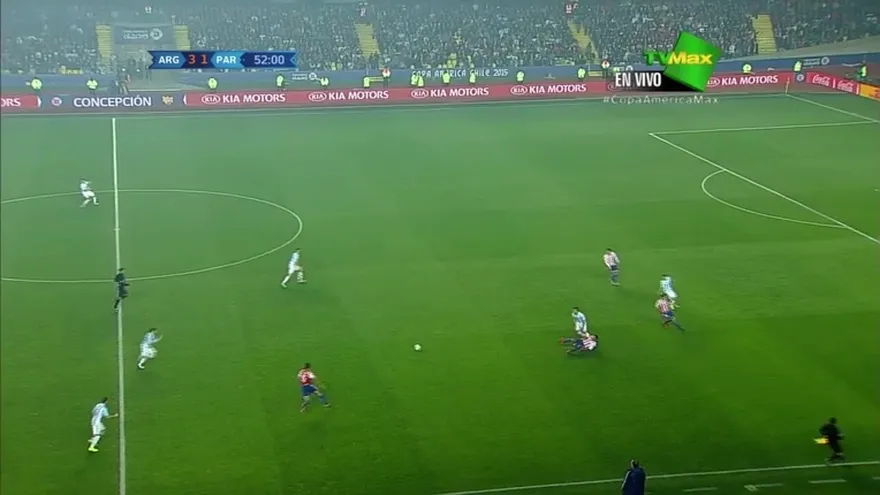 Segundo gol de Di María min. 52 - Argentina 4-1 Paraguay