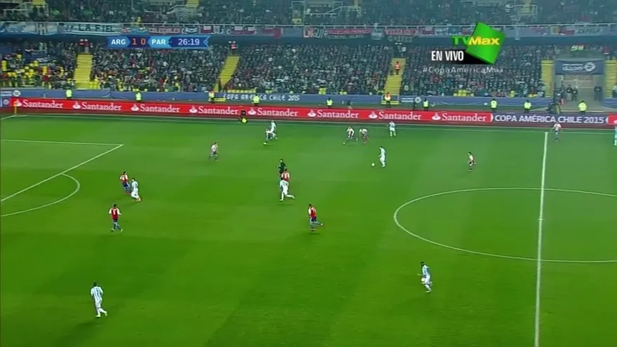 Gol de Pastore min. 26 - Argentina 2-0 Paraguay