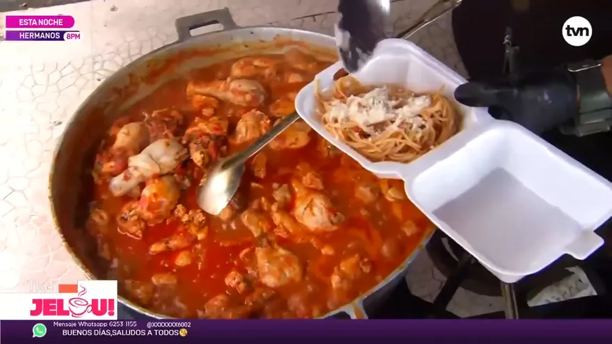 Receta: Macarrones con pollo guisado (Final)