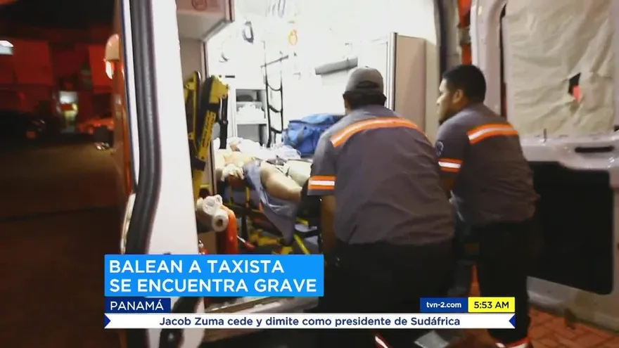 Delincuentes disparan a taxista en Chivo Chivo