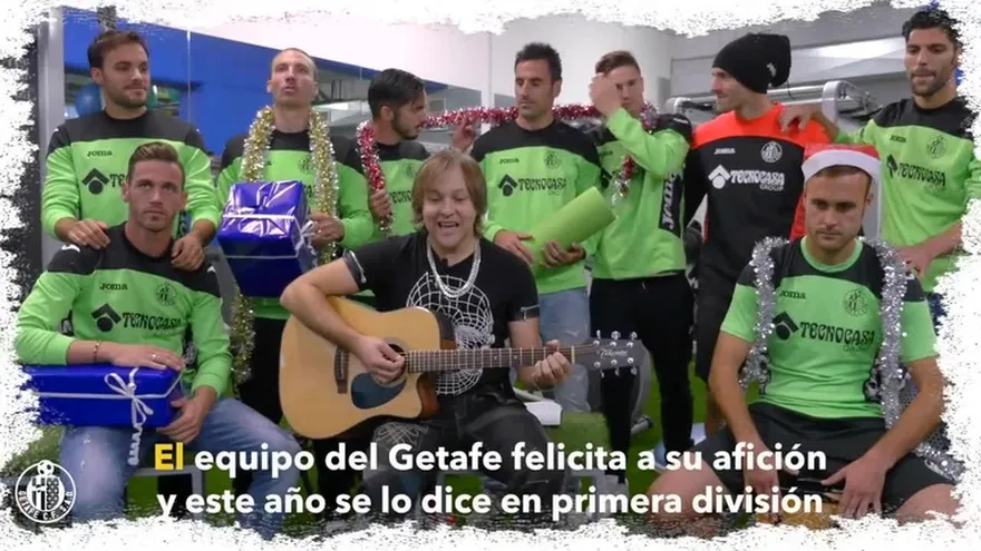 Los jugadores del Getafe CF le desean Feliz Navidad a sus fanáticos