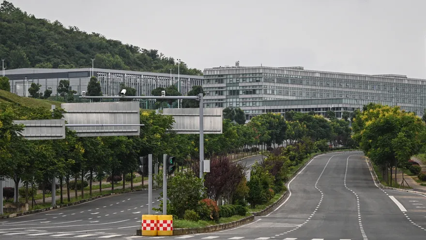 Centro de datos de la empresa tecnológica china Tencent, ubicado en la Nueva Área de Guian, en Guiyang, provincia de Guizhou, en el suroeste de China.