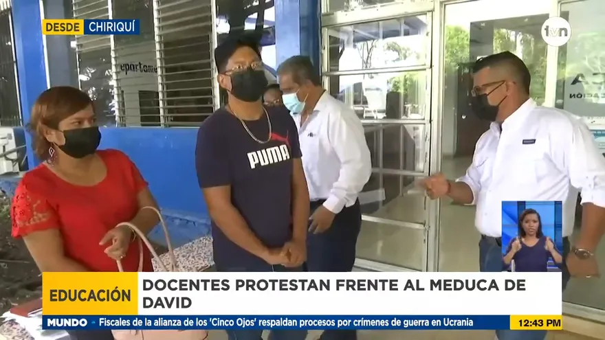 Docentes que laboran en centro penitenciario de Chiriquí protestan