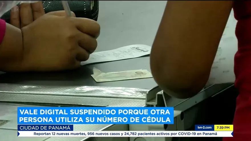 Vale Digital suspendido porque otra persona utiliza su número de cédula