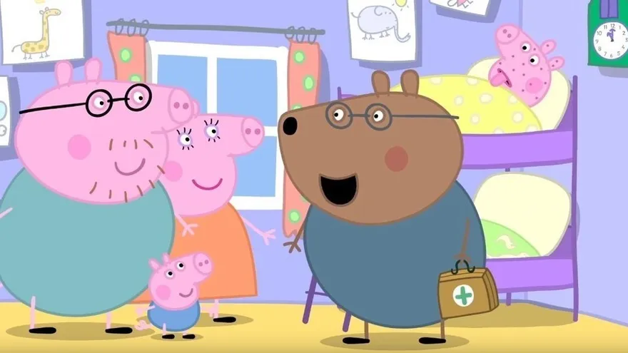Un estudio británico expone la influencia perniciosa de Peppa Pig en la asistencia médica.