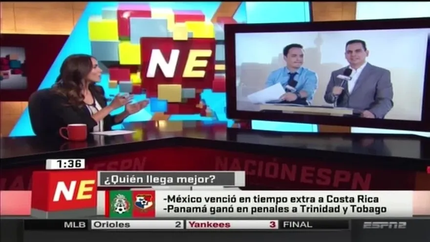 Periodistas de ESPN opinando del Panamá vs México