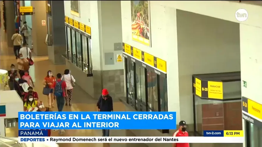 Rutas de transporte al interior sin pasajeros debido a cercos sanitarios