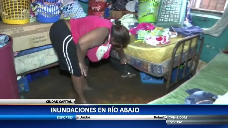 Inundaciones afectan a varias familias en la ciudad capital