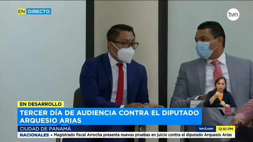 Tercer día de juicio contra diputado Arias