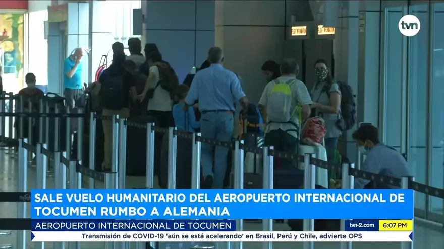 Sale vuelo humanitario del Aeropuerto Internacional de Tocumen hacia Alemania