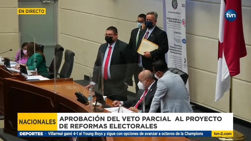Aprueban en segundo debate veto parcial a las reformas electorales