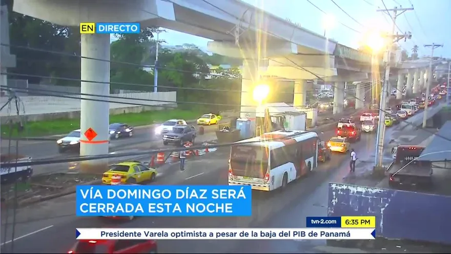 Cierre en la vía Domingo Díaz por trabajos en la Línea 2