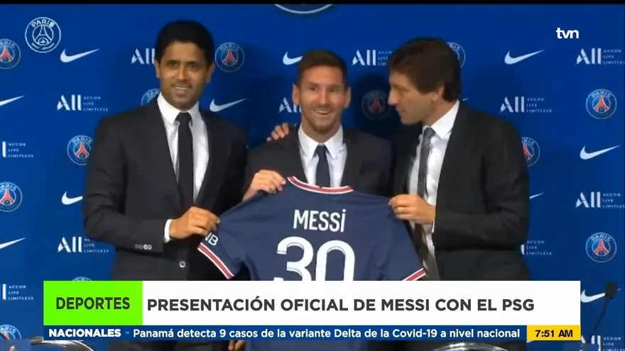 Presentación oficial de Lionel Messi con el PSG