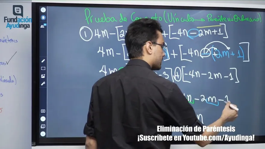 Ayudinga Matemáticas 8° - Eliminación de Paréntesis - Problemas de Ejemplo (Parte IV) 8 de junio de 2020