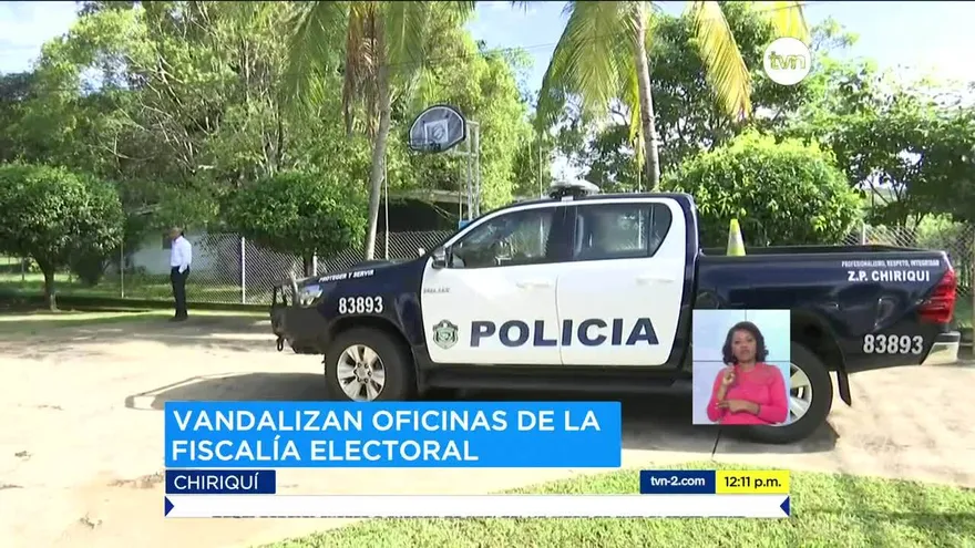 Delincuentes se introducen en las oficinas de la Fiscalía Electoral en David, Chiriquí