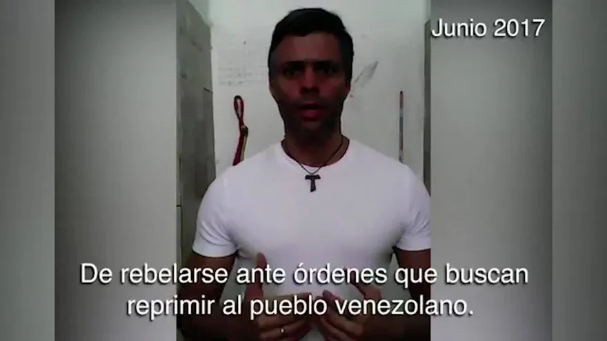 Venezuela opositor Leopoldo López llama a militares a rebelarse