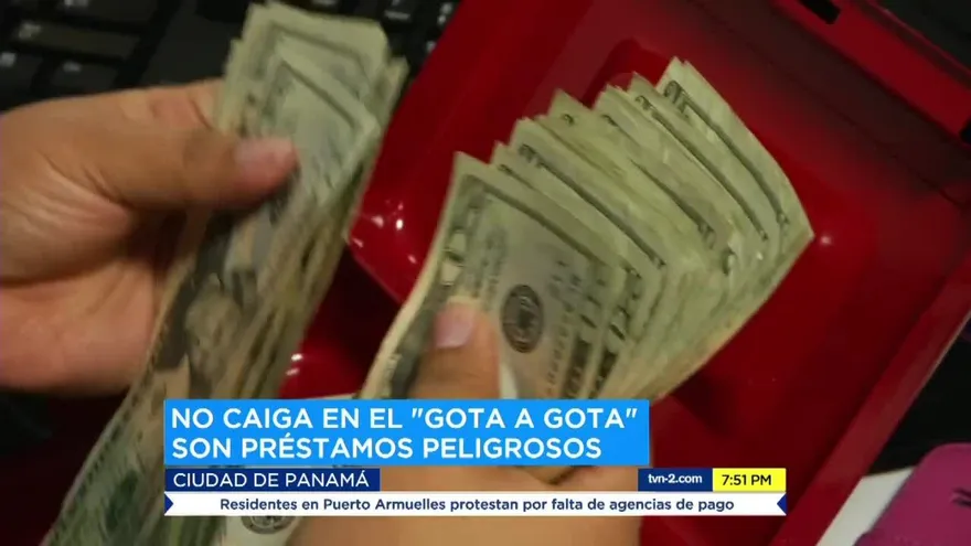 Tenga cuidado con caer en los préstamos "Gota a Gota"