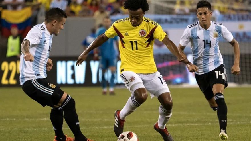 Colombia y Argentina empatan en amistoso en Estados Unidos