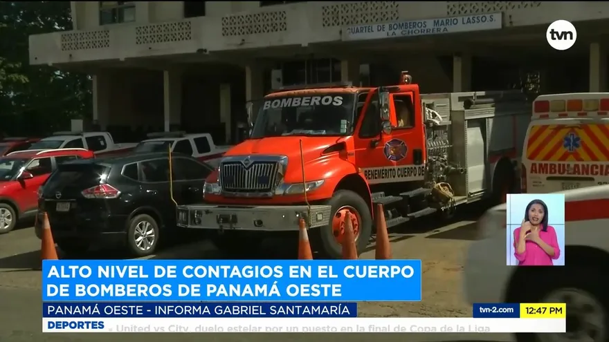 Varios integrantes del Cuerpo de Bomberos en Panamá Oeste contagiados de la Covid
