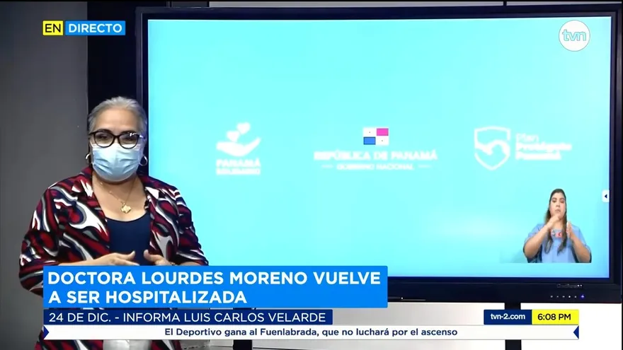 La Dra Lourdes Moreno volvió a ser hospitalizada por tener algunas molestias