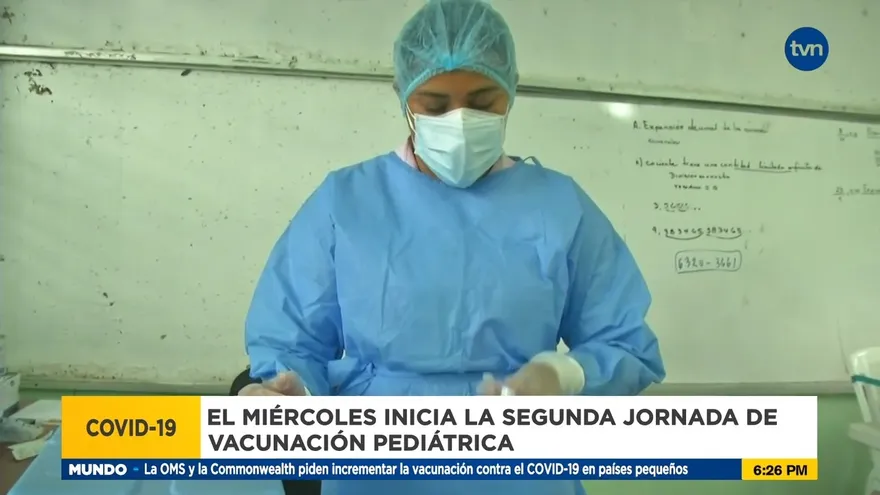 Segunda jornada de vacunación pediátrica en Los Santos