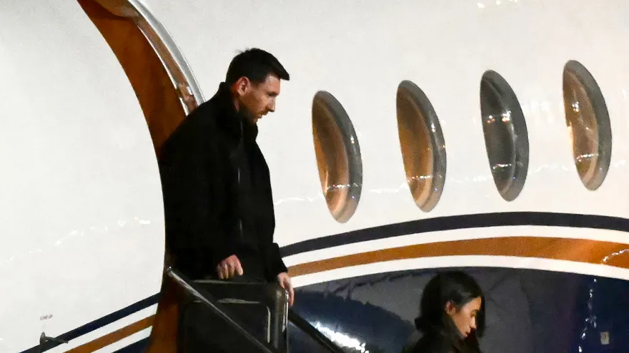 Llegada de Lionel Messi a Argentina para despedir a su padre Jorge